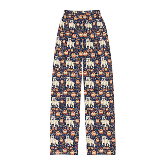 Bulldog Blossom Bonanza Kids Pajama Pants