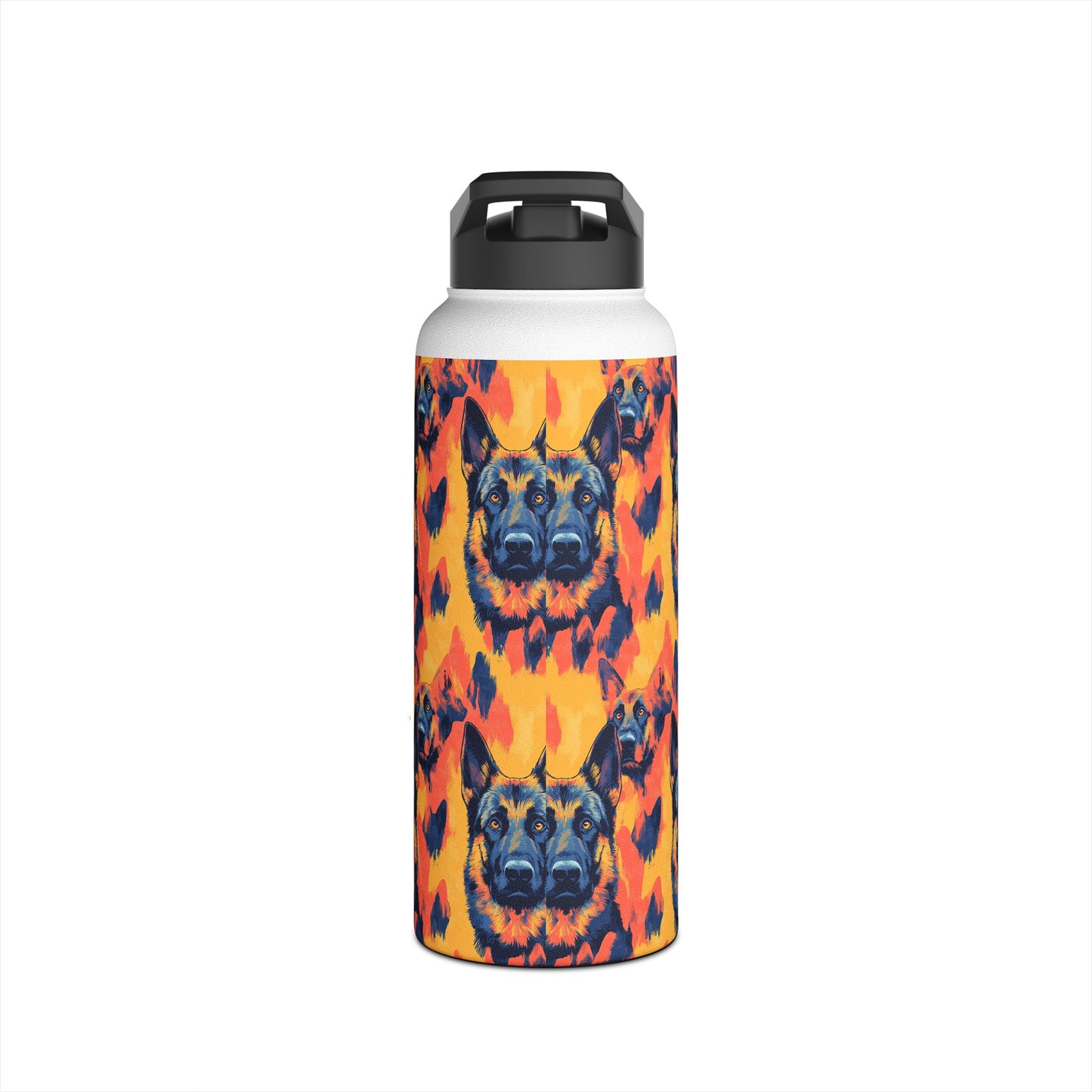 Impressionistic German Shepherds Stainless Steel Water Bottle