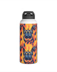 Impressionistic German Shepherds Stainless Steel Water Bottle