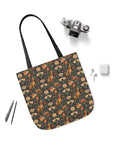 Dazzling Dachsund Blossoms & Foliage Canvas Tote Bag