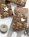 Blooming Pug Paradise Gift Wrap Papers