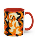 Golden Woof Abstract Glamour Accent Coffee Mug