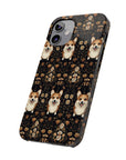 Nighttime Corgi Glow Stride Slim Phone Cases