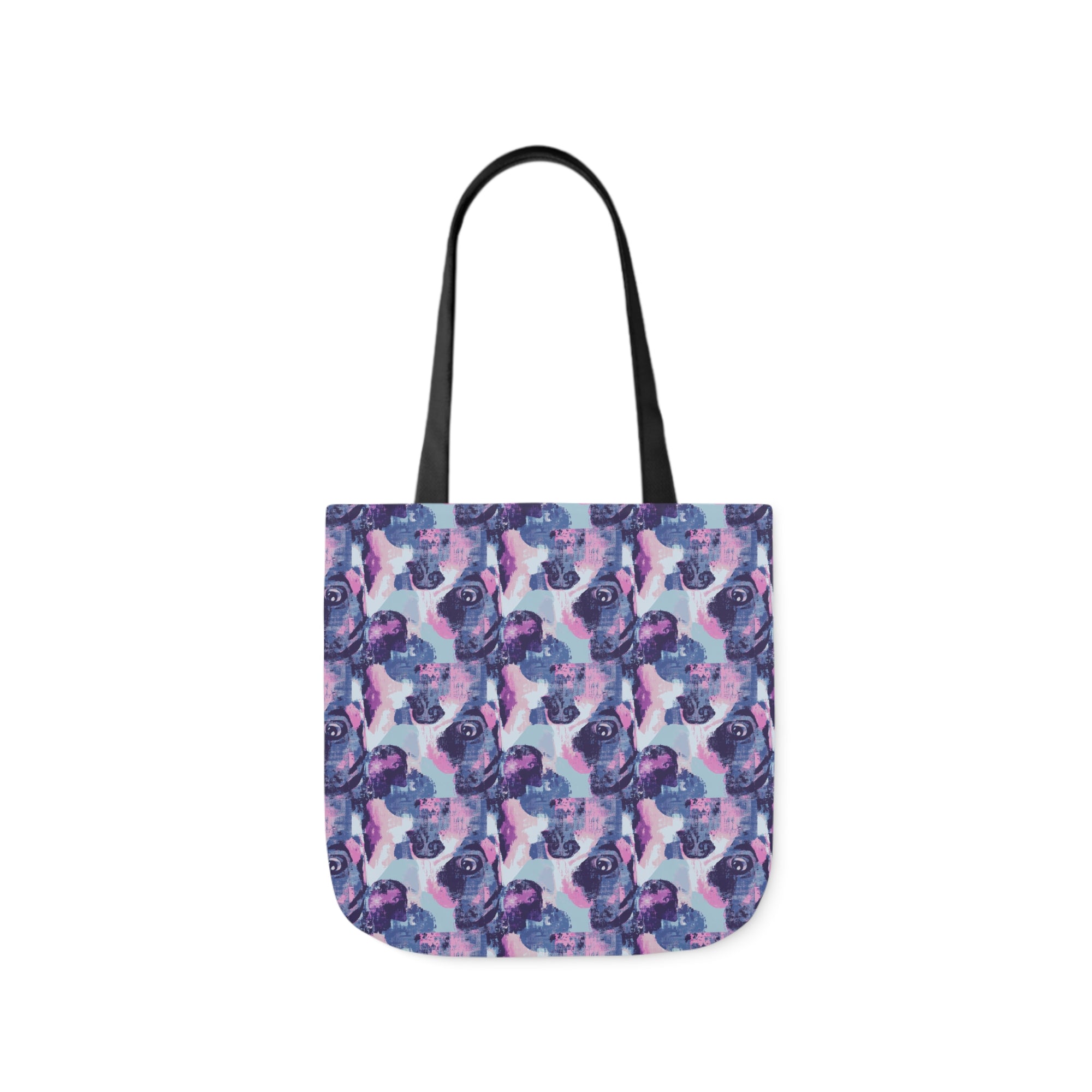 Funky Geometric Boxerista Canvas Tote Bag