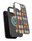 Pawsome Rottweiler Royalty Plaid Magnetic Tough Cases