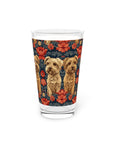 Yorkie Charm Twins Pint Glass