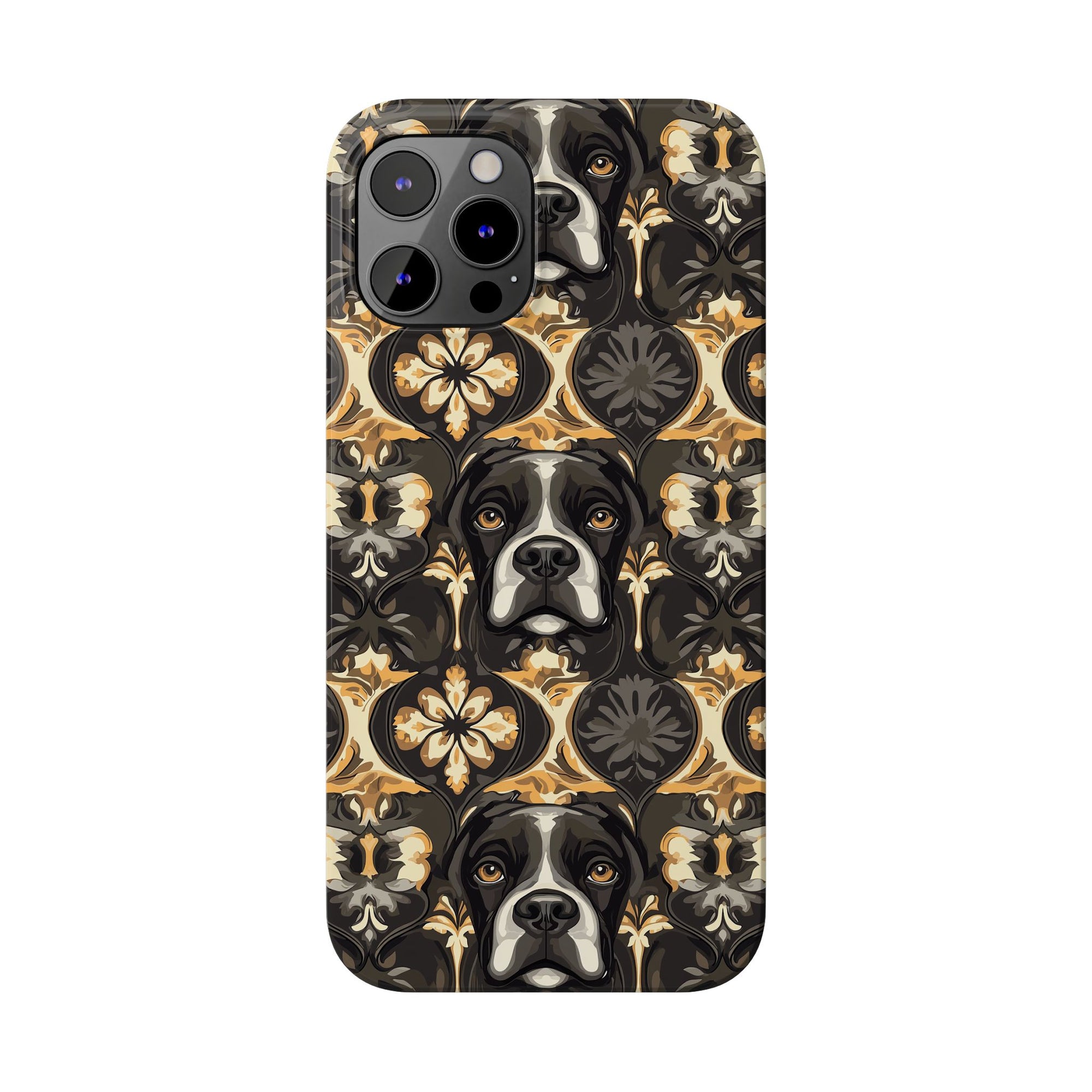 Manor Pup Boxer Royale Slim Phone Cases