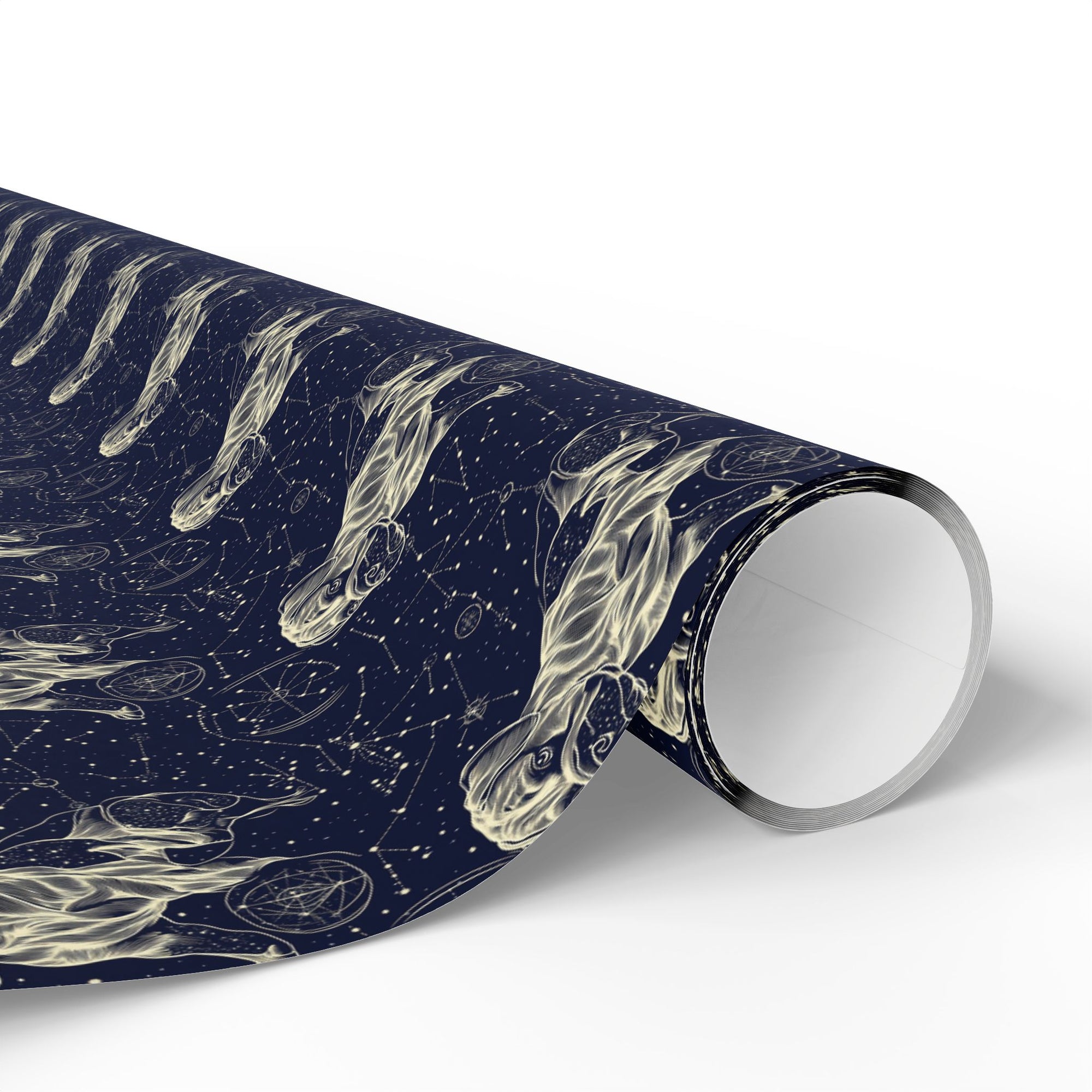 Celestial Boxer Bliss Wrapping Paper