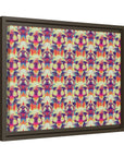 Glitchy Bulldog Blitz Matte Canvas, Framed