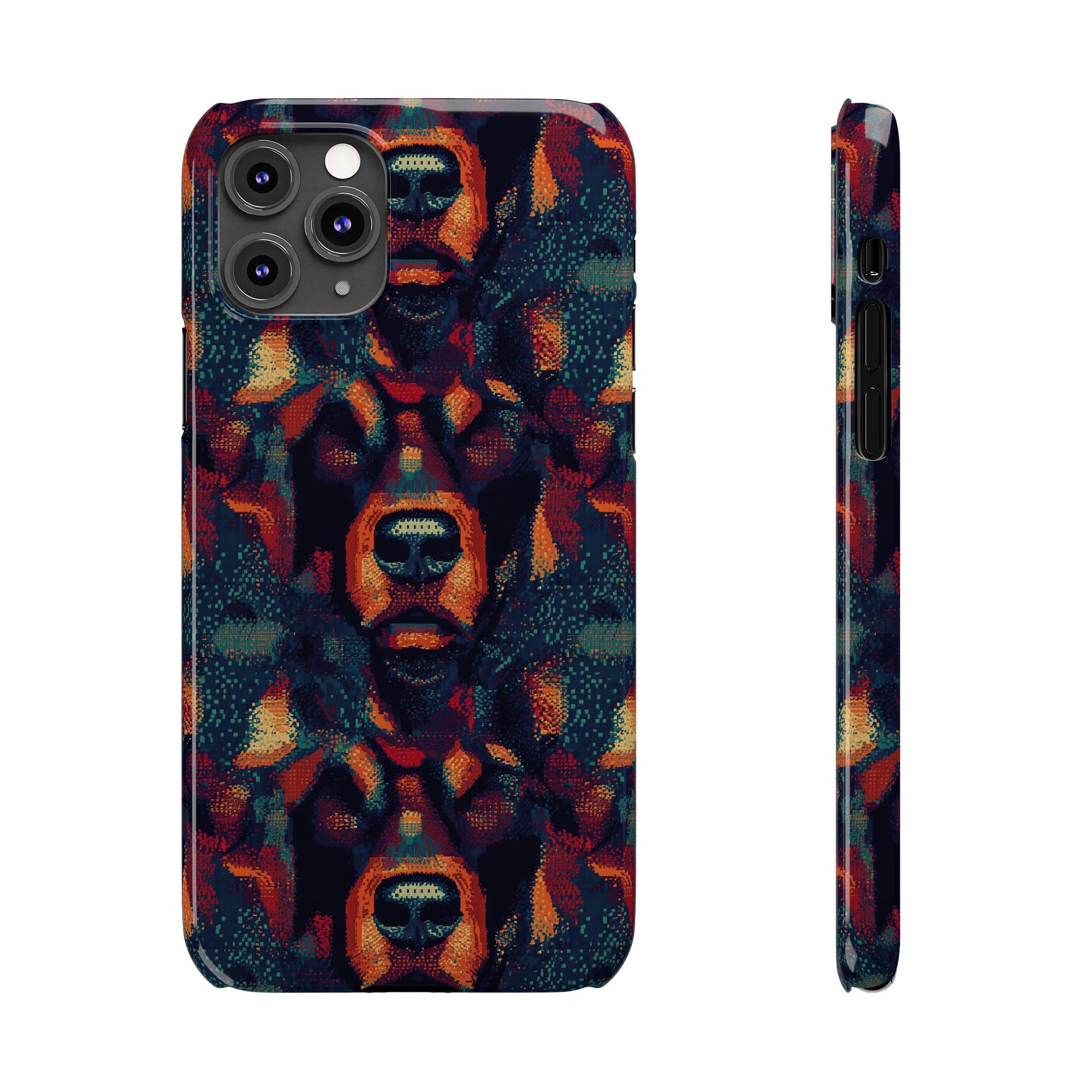 Rustic Rottie Charm Slim Phone Cases