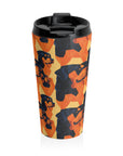 Rottweiler Chic Pawsitivity Stainless Steel Travel Mug