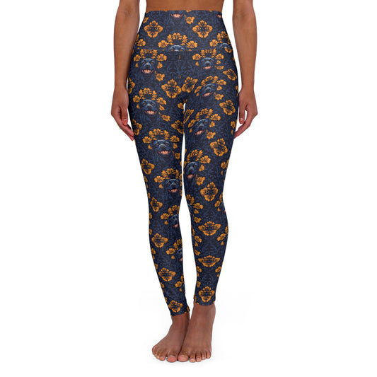 Royal Rottweiler Regalia High Waisted Yoga Leggings