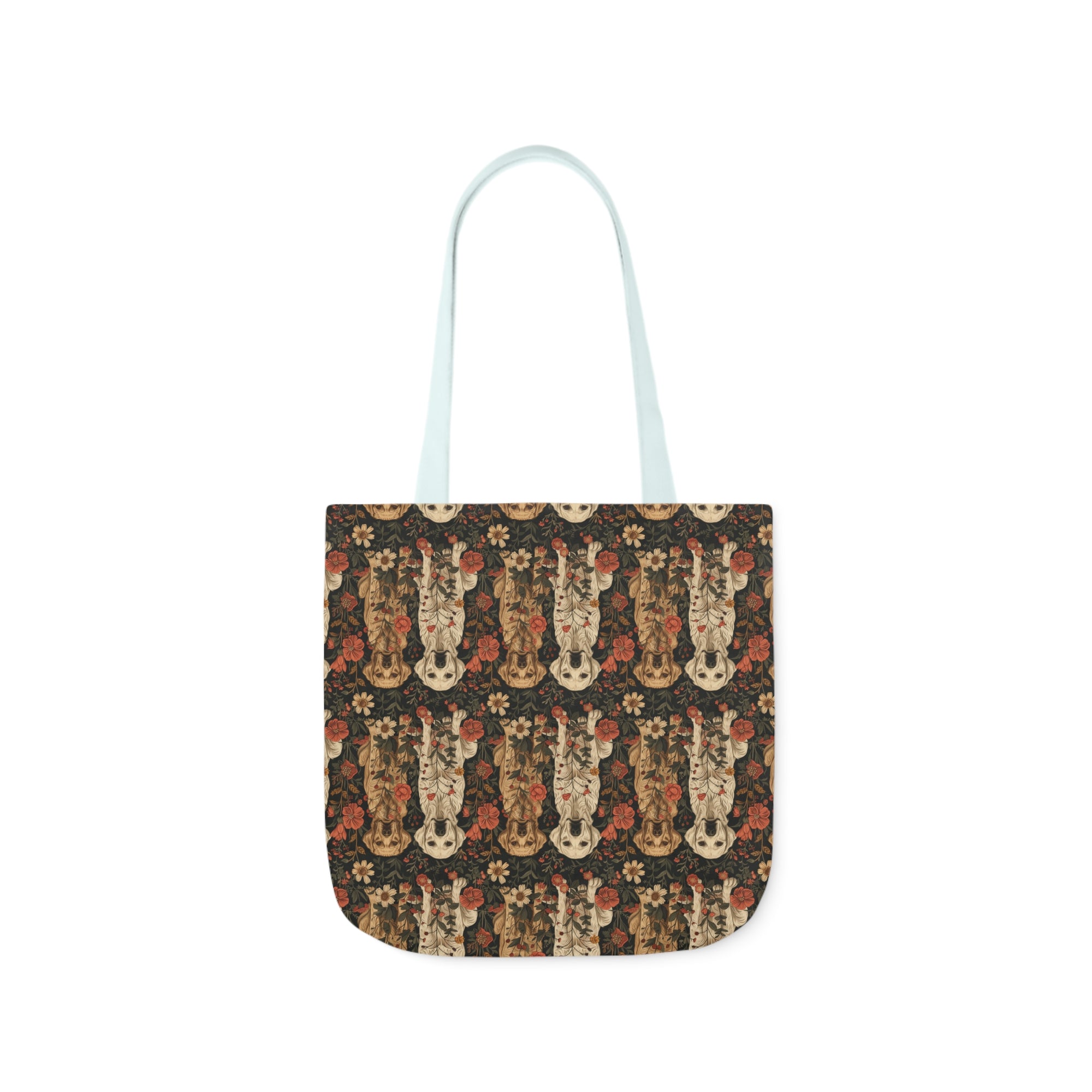 Blossoming Labradors Bouquet Canvas Tote Bag