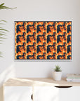 Rottweiler Chic Pawsitivity Matte Canvas, Framed