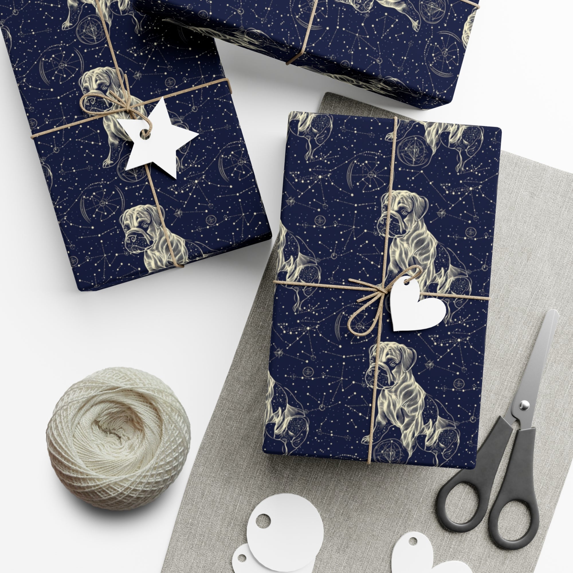 Celestial Boxer Bliss Gift Wrap Papers