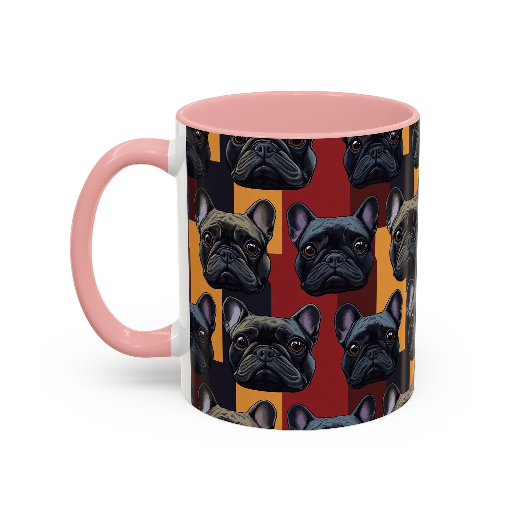 Chic Canine Checkmate - Frenchie Edition Accent Coffee Mug