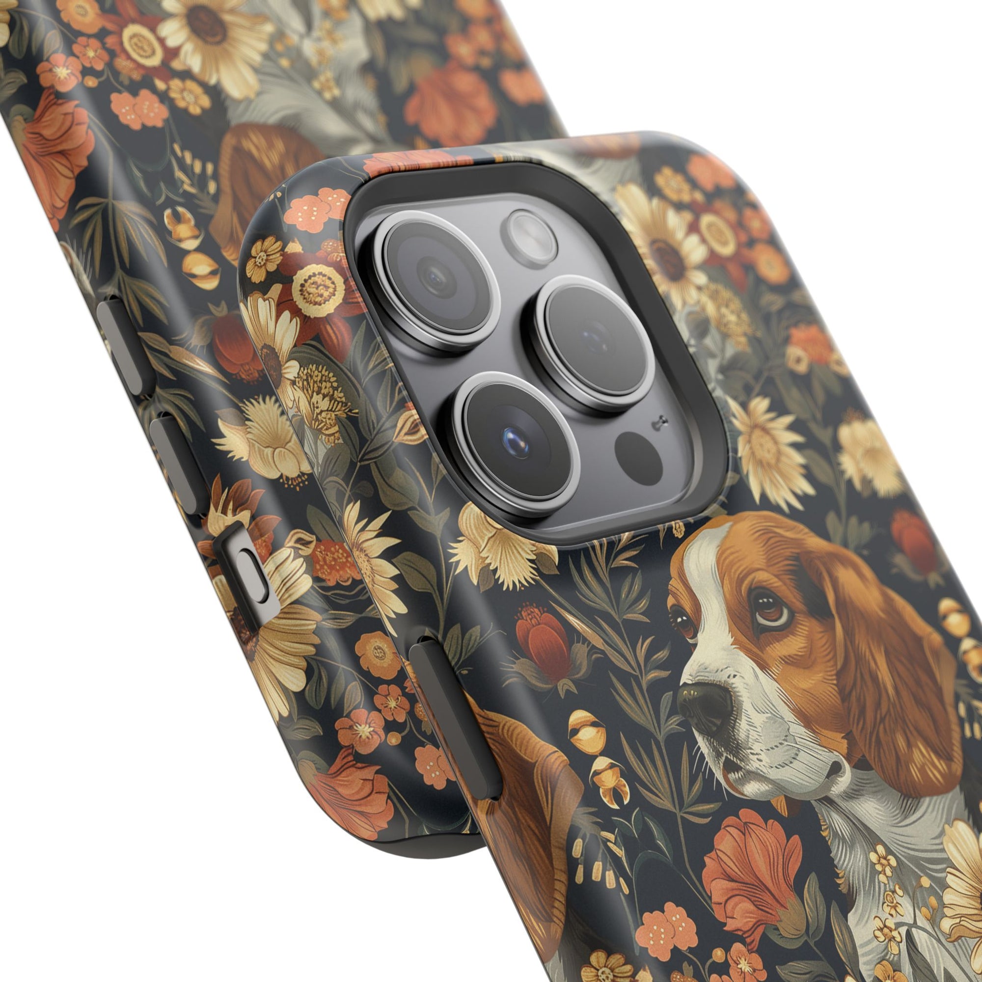 Beagle Blossoms Magnetic Tough Cases