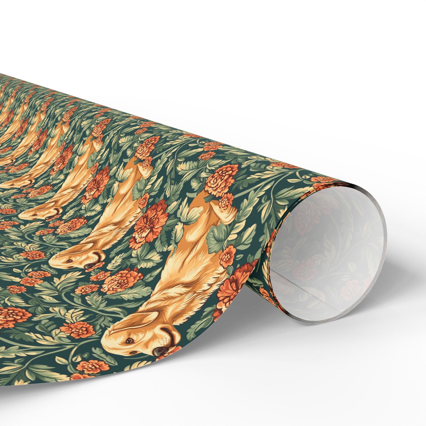 Blooming Goldie Glam Wrapping Paper