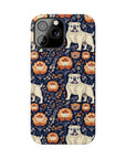 Bulldog Blossom Bonanza Slim Phone Cases