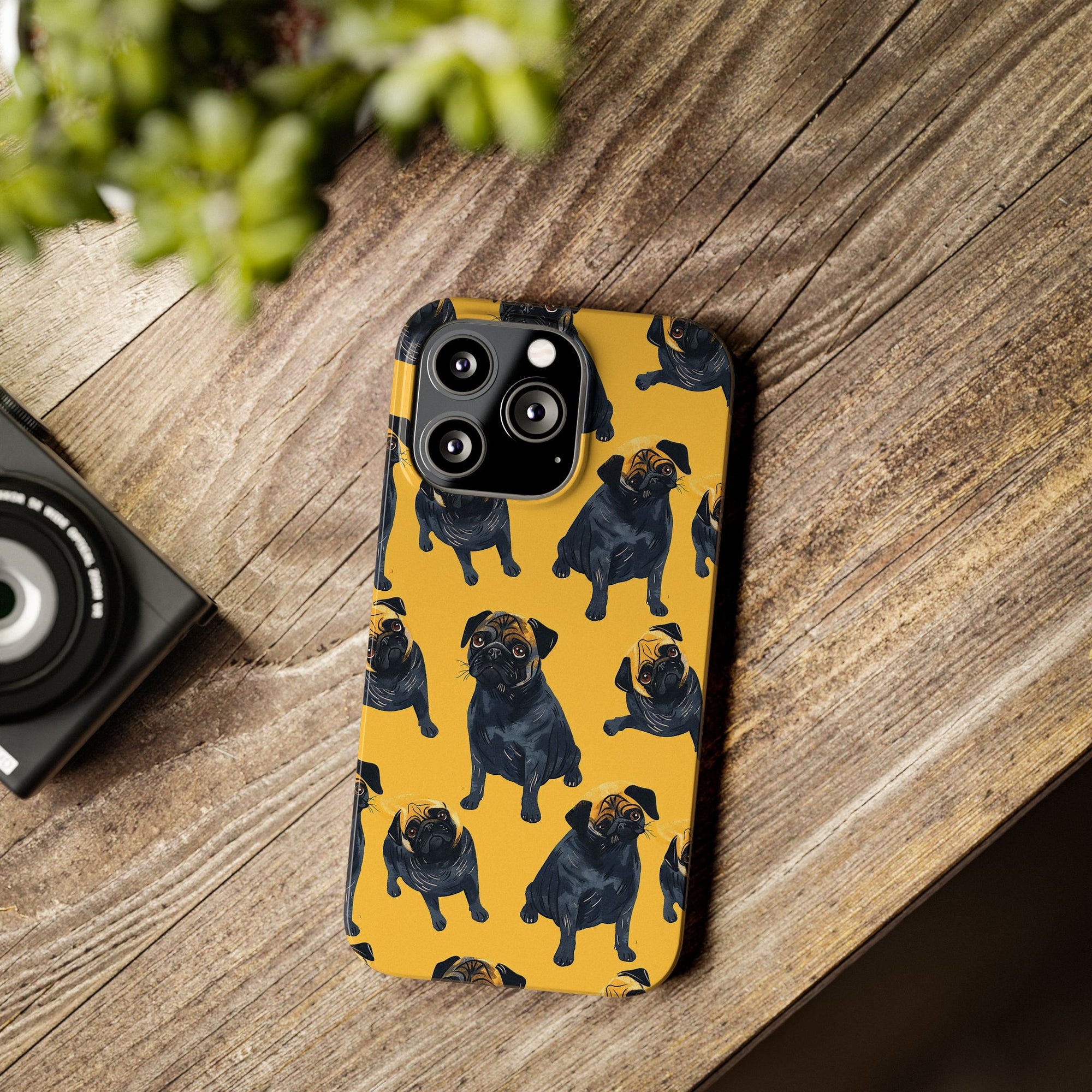 Puglet Posh Paradise Slim Phone Cases