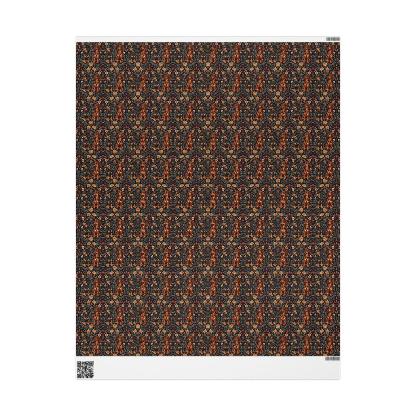 Dapper Dachshund Embroidery Elegance Wrapping Paper