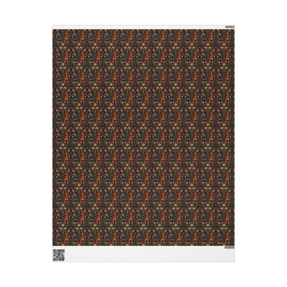 Dapper Dachshund Embroidery Elegance Wrapping Paper