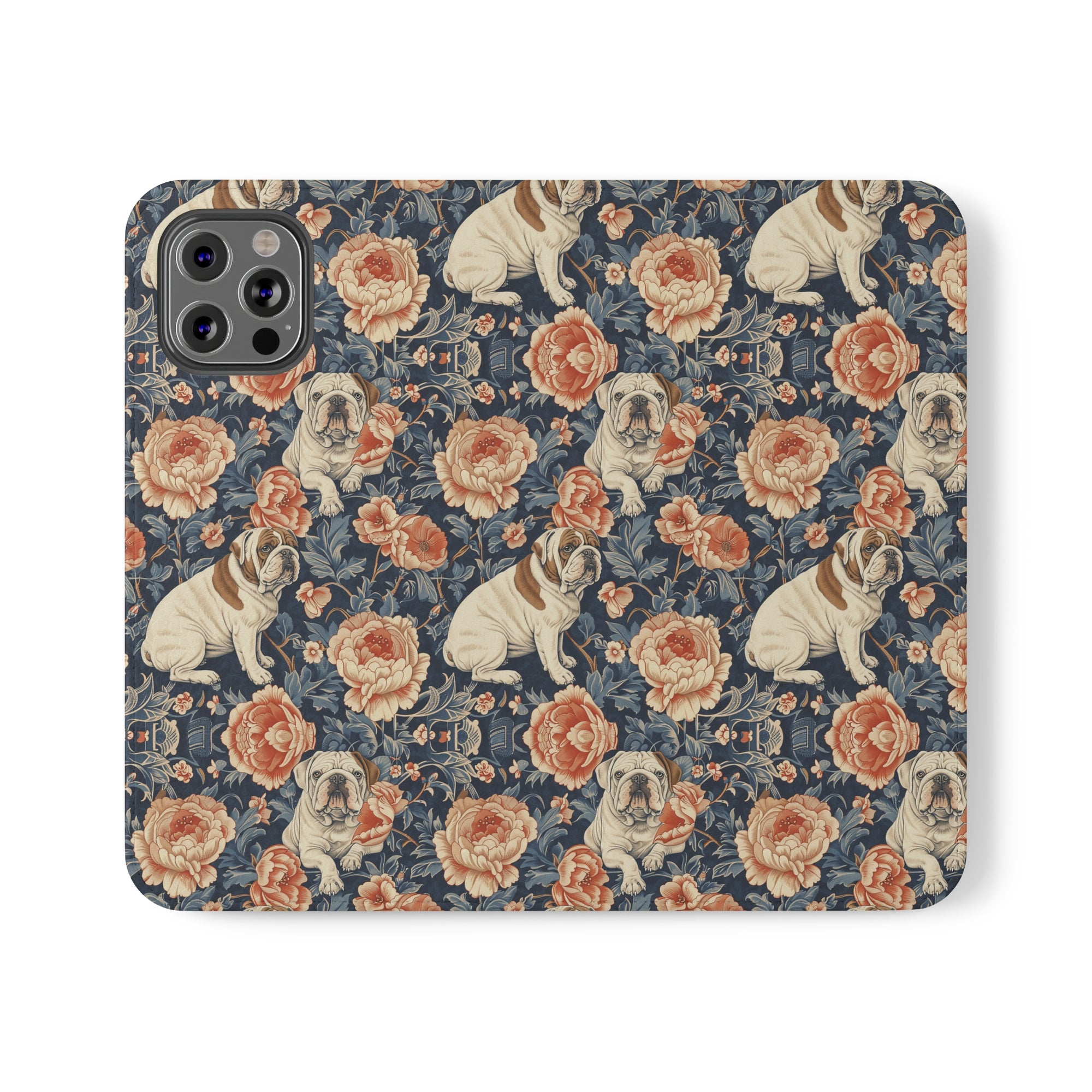 Blooming Bulldog Beauty Flip Cases