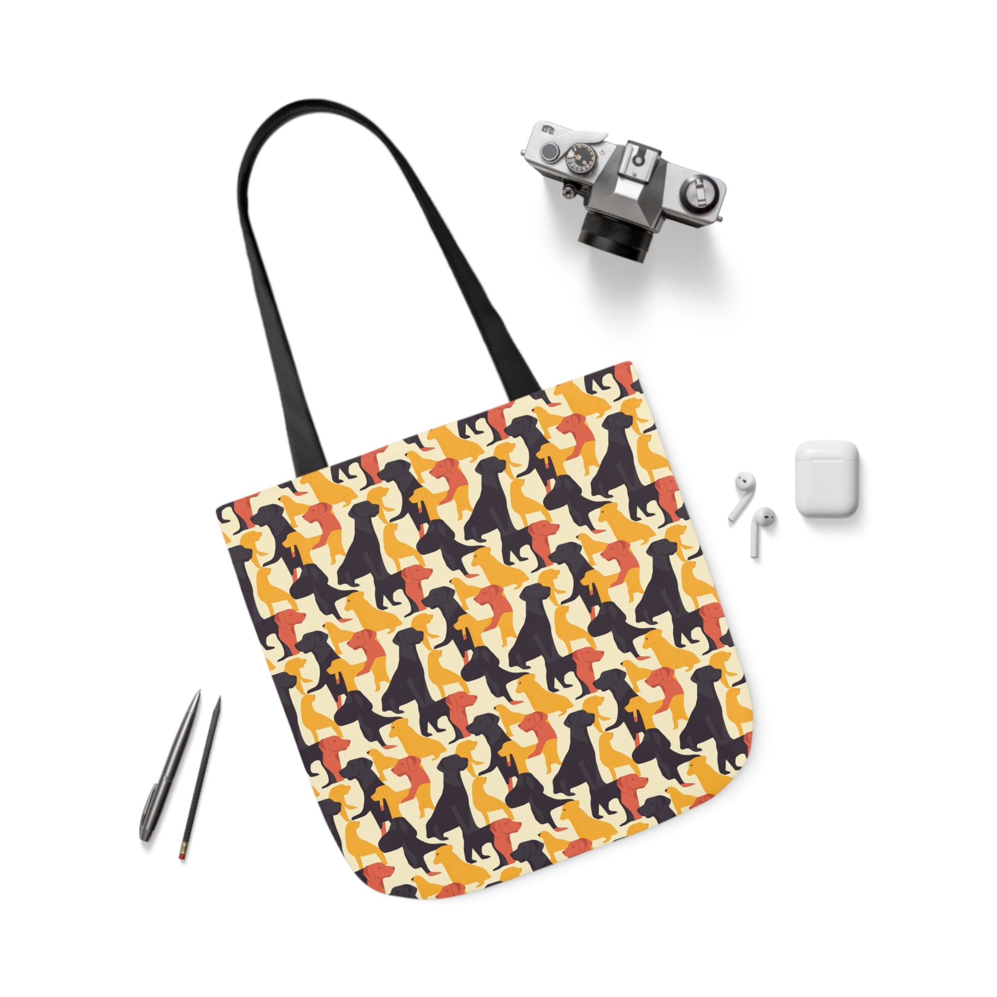 Modern Charm Labrador Chic Canvas Tote Bag