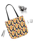 Modern Charm Labrador Chic Canvas Tote Bag