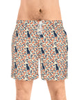 Bloomiful Lab Bouquet Men's Mid-Length Swim Shorts