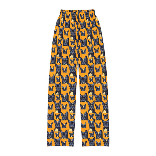 Frenchie Pawsitively Pawsome Peek-a-Boo Perfection Kids Pajama Pants