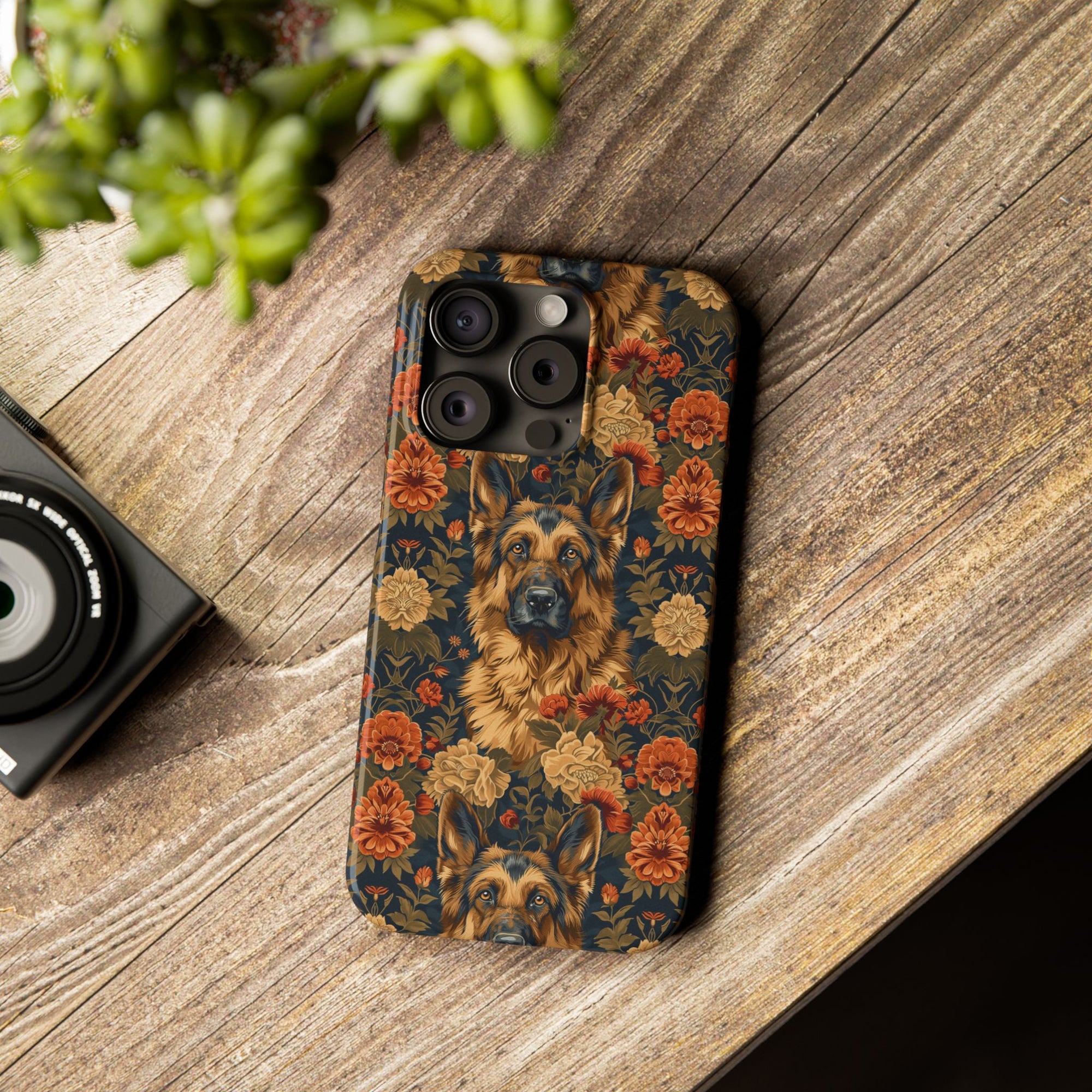 WhimsiWooly Shepherd Spritz Slim Phone Cases