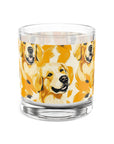 Golden Glitz 'n Glamour Woofwear Rocks Glass