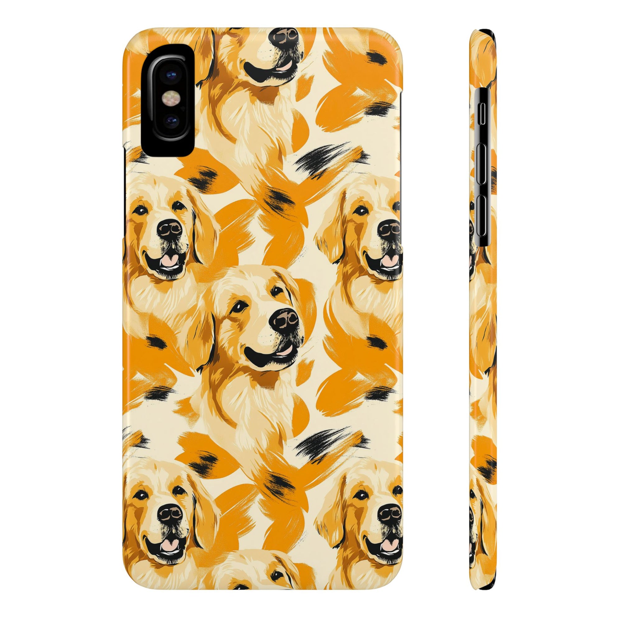 Golden Glitz &#39;n Glamour Woofwear Slim Phone Cases