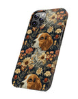 Beagle Blossoms Slim Phone Cases