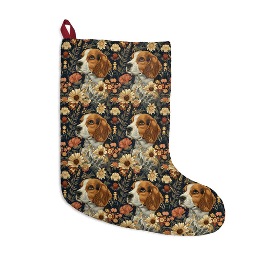 Beagle Blossoms Christmas Stockings