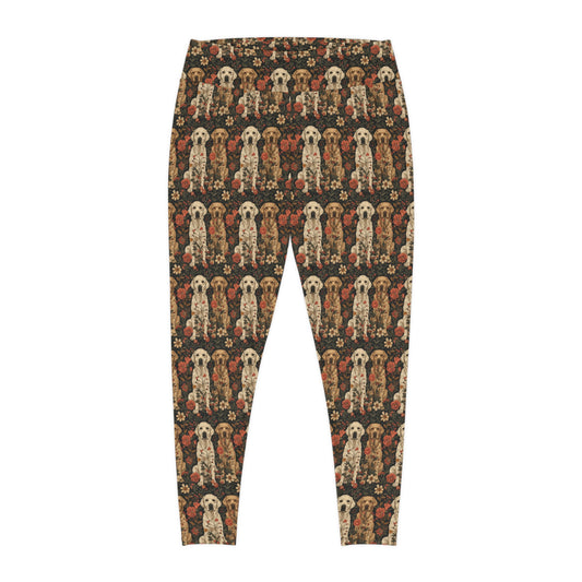 Blossoming Labradors Bouquet Plus Size Leggings