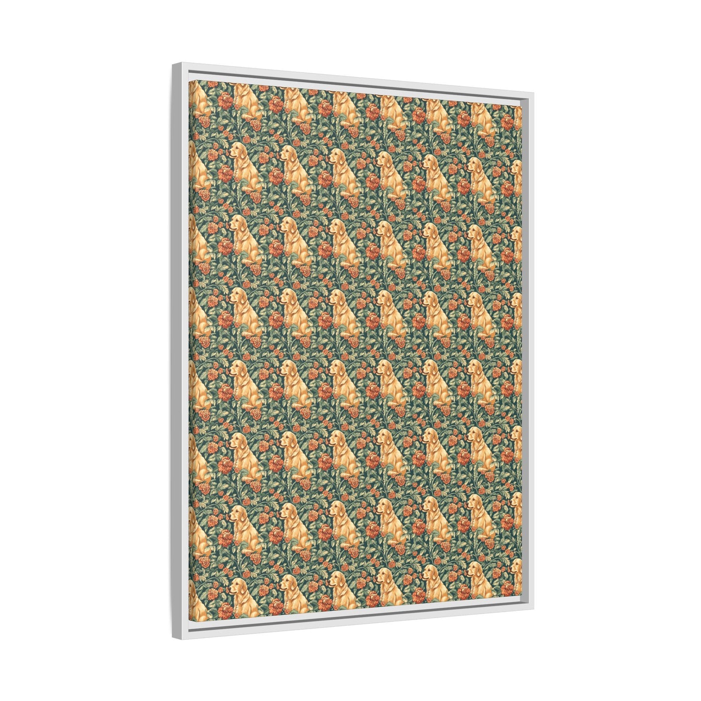 Blooming Goldie Glam Matte Canvas, Framed