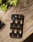 Nighttime Corgi Glow Stride Slim Phone Cases