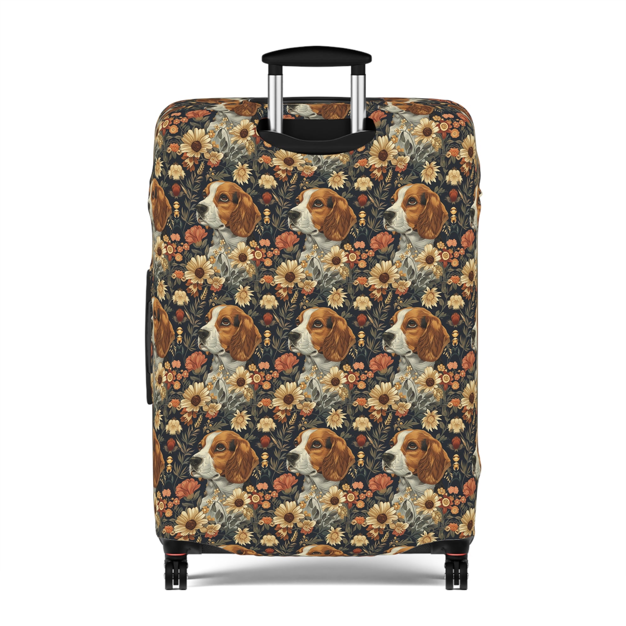 Beagle Blossoms Luggage Cover