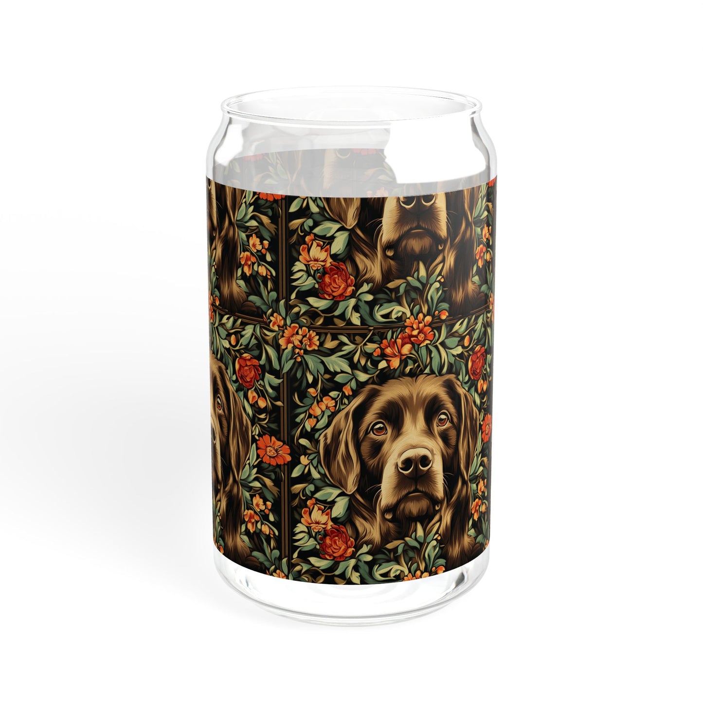 Labrador Lush Pooch Tapestry Sipper Glass