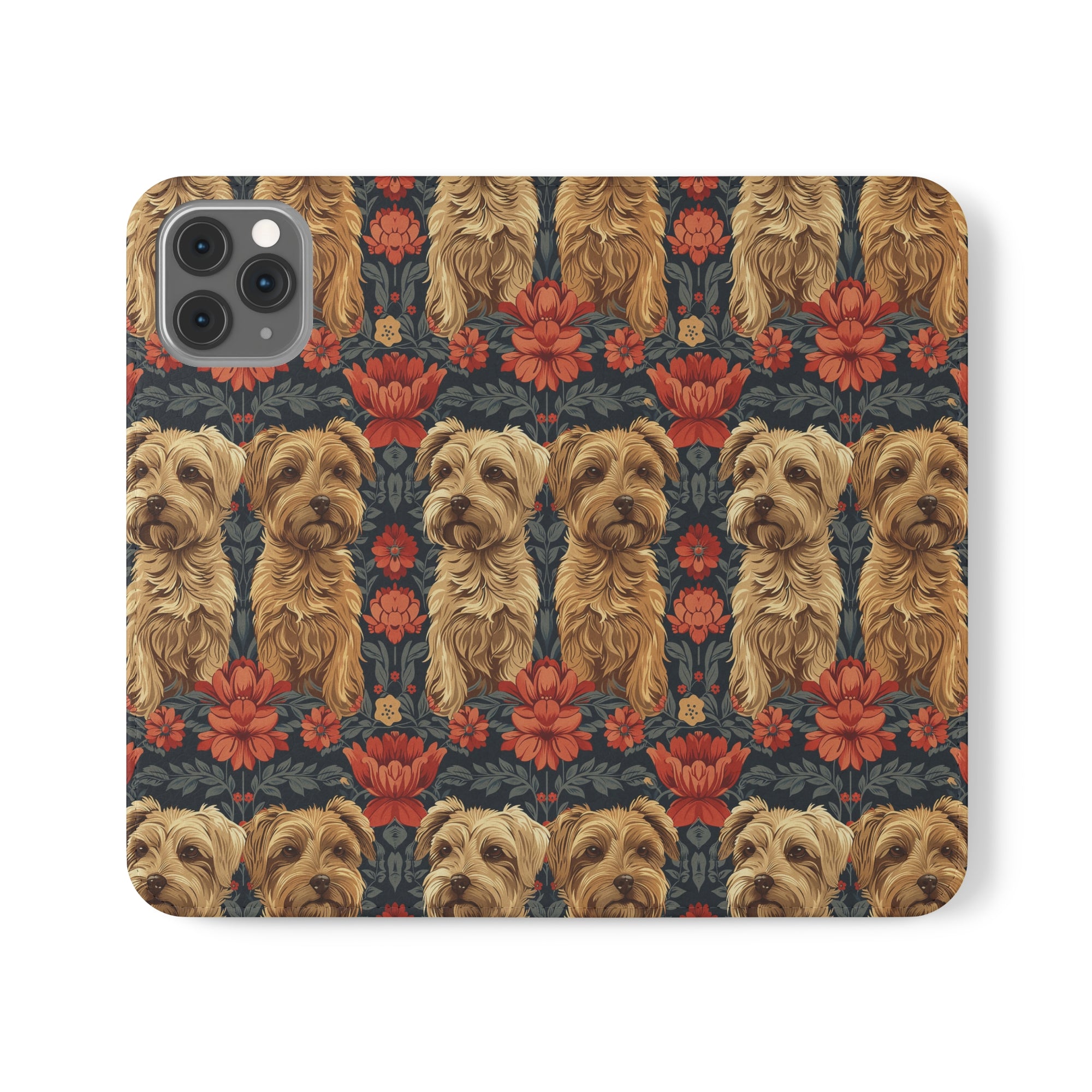 Yorkie Charm Twins Flip Cases