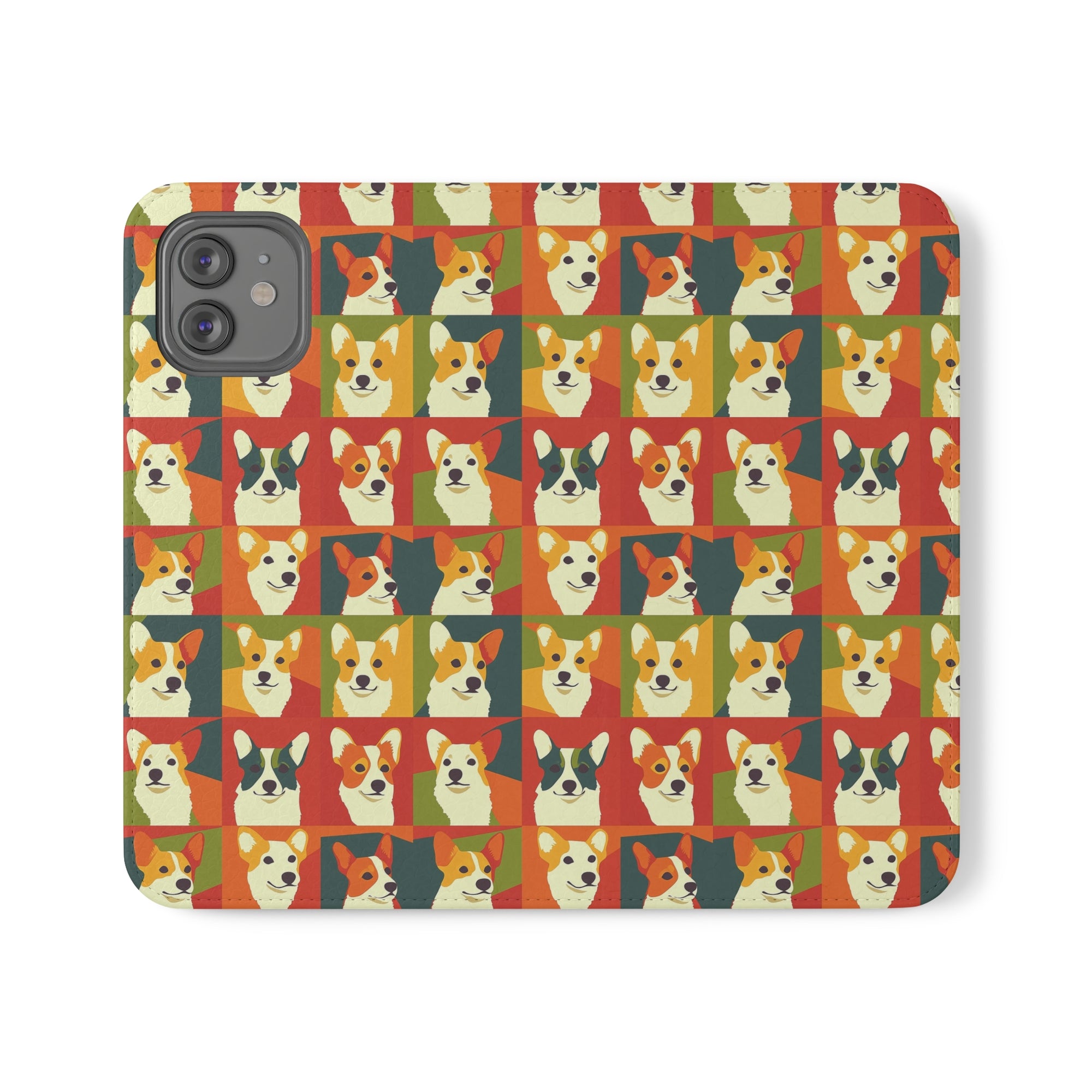 Corgi Chic Popart Pup Flip Cases