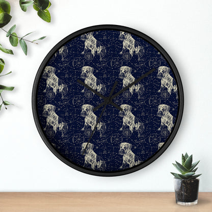 Celestial Boxer Bliss Wall Clock