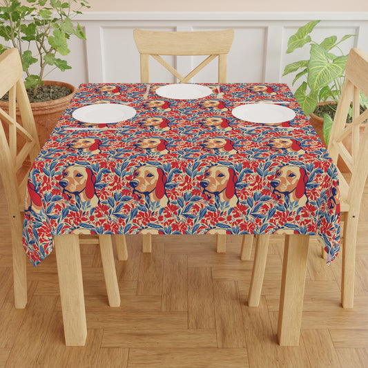 Bloomtastic Lab Petal Parade Tablecloth