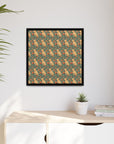 Blooming Goldie Glam Matte Canvas, Framed