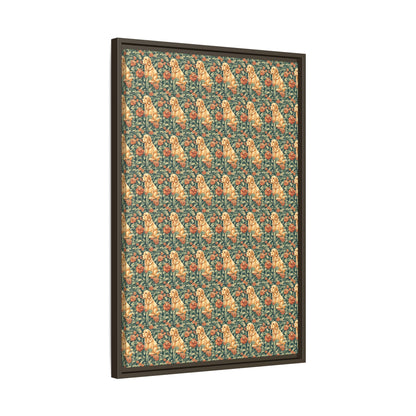 Blooming Goldie Glam Matte Canvas, Framed