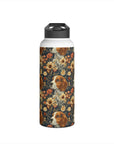 Beagle Blossoms Stainless Steel Water Bottle