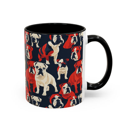 Bulldoggy Bliss Chomper Accent Coffee Mug