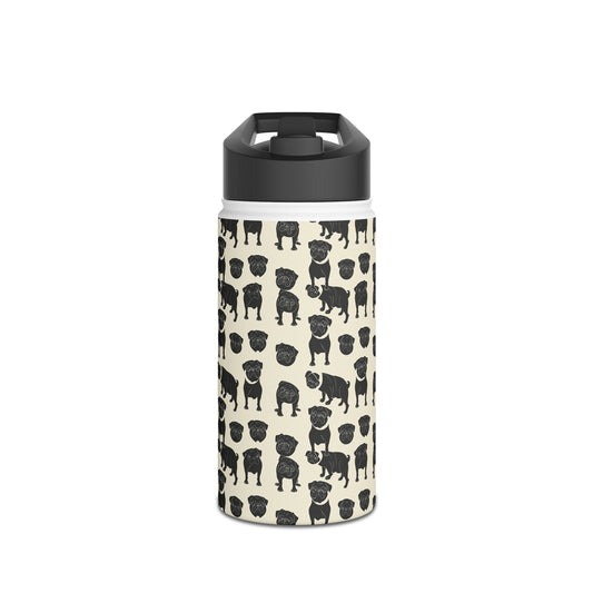 Puggie Pout Perfection Stainless Steel Water Bottle